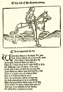 Uit de tweede editie van Chaucers Canterbury Tales gedrukt door Caxton door English School