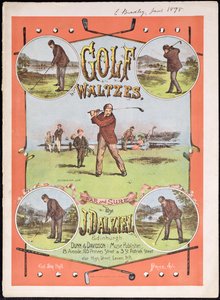 Voorkant van de partituur voor Golf Waltzes door J. Dalziel