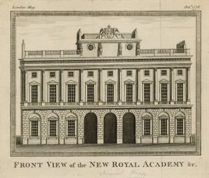 Vooraanzicht van de nieuwe Koninklijke Academie door English School