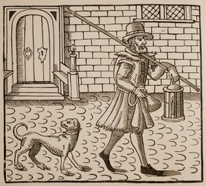 Frontispice uit The Bellman of London, door Thomas Dekker (1572-1632), 1616 door English School