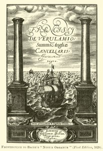 Frontispice van Bacons Novum Organum door English School