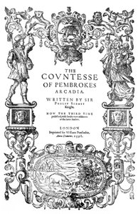 Frontispice van De Gravin van Pembrokes Arcadia door Sir Philip Sidney, 1598 door English School