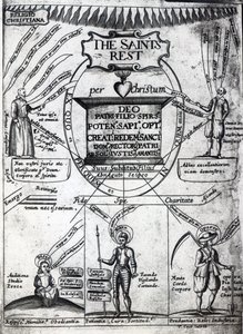Frontispice van The Saints Everlasting Rest door Richard Baxter, gedrukt in 1652 door English School