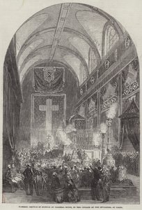Rouwdienst ter Eer van Maarschalk Soult, in de Kerk van de Invalides, in Parijs