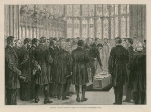 Begrafenis van Dean Stanley in de Kapel van Hendrik VII door English School
