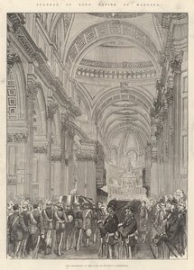 Begrafenis van Lord Napier van Magdala door English School