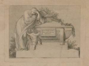 Begrafenisticket voor Sir Joshua Reynolds, 3 maart 1792 door English School