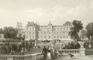 Tuin - Voorkant van het Luxemburg - Parijs door English School