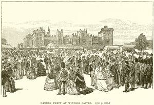 Tuinfeest bij Windsor Castle door English School