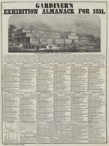 Gardiners Tentoonstellingsalmanak voor 1851