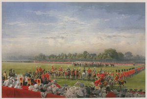 Verzameling in Hyde Park, Londen door English School