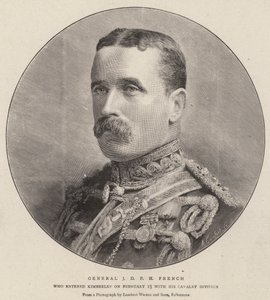 Generaal J D P H French (gravure) door English School