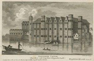 Algemeen beeld van Baynards Castle door English School