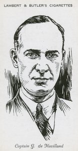 Geoffrey de Havilland, Engelse vliegenier en vliegtuigontwerper en -fabrikant door English School