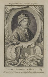 George Frideric Handel, gegraveerd voor het Universal Magazine, ca. 1760 door English School