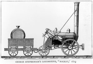 George Stephensons locomotief, Rocket, 1829