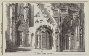 Duitse Kerkdeuren (gravure) door English School