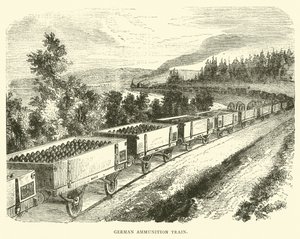 Duitse munitietrein, september 1870 door English School
