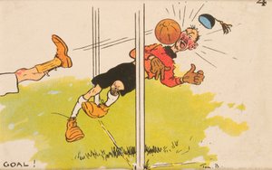 Doelpunt!, ansichtkaart