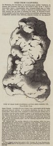 Goud uit Californië (gravure) door English School
