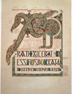 Evangelie volgens Matteüs, pagina van de tweede Incipit door English School