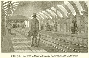 Gower Street Station, Metropolitan Railway