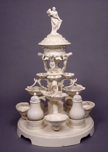 Grand Plat de Menage of, tafelstuk, Leeds Pottery, ca. 1780 door English School