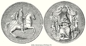 Great Deal van Willem III (gravure) door English School