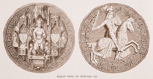 Grote Zegel van Edward III door English School