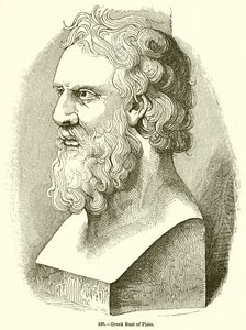 Griekse buste van Plato