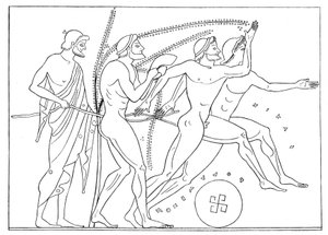 Griekse lopers, illustratie voor Olympia door Adolf Boetticher, 1886 door English School
