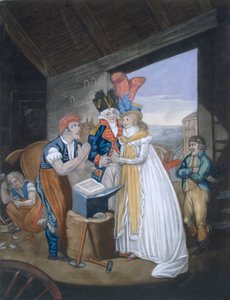 Gretna Green, Of het Hete Huwelijk, uitgegeven door Aurrie & Whittle, 1794