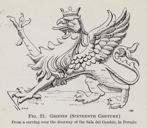 Griffioen, Zestiende Eeuw (litho) door English School