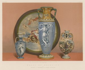 Groep Majolica door Messrs J Wedgwood en Zonen, Etruria door English School