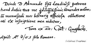Gulielmus Grapheus