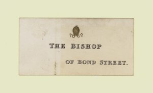Wapenmaker, William Bishop, handelskaart door English School