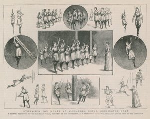 Gymnasium voor vrouwen in Alexandra House door English School
