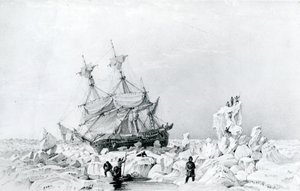 HMS Terror vastgehouden op ijs