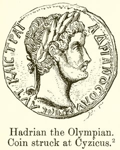 Hadrianus de Olympiër (Munt geslagen in Cyzicus) door English School