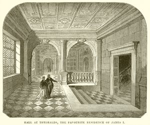 Hal in Theobalds, de favoriete residentie van James I door English School