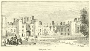 Hampton Court door English School