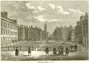 Hanover Square, in 1750 door English School