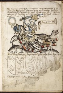 Henry VI te paard, Wapenschilden in de tijd van Henry VI