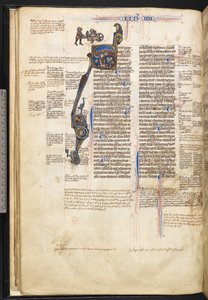 Harley 3487, f.22v Geïllustreerde initiaal 