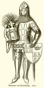 Hartman von Kroneberg. 1372 door English School