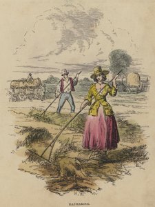 Hooien (gekleurde gravure)