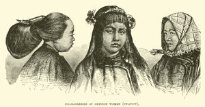 Hoofdtooien van Chinese vrouwen, Swatow door English School