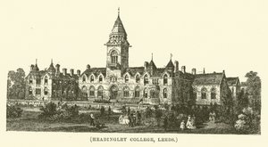 Headingley College, Leeds (gravure) door English School