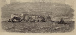 Helgoland, het wervingsstation voor het Vreemdelingenlegioen (gravure) door English School