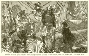 Henry Hudson (de Arctische Ontdekkingsreiziger) door zijn Bemanning in de steek gelaten, voor de Kust van Labrador, 1611 door English School